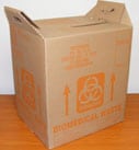 cardboard medical waste container